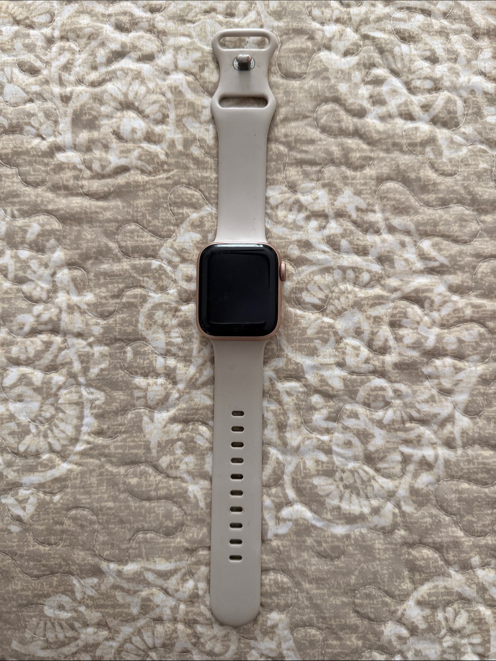 Apple Smartwatch with Beige Sport Band